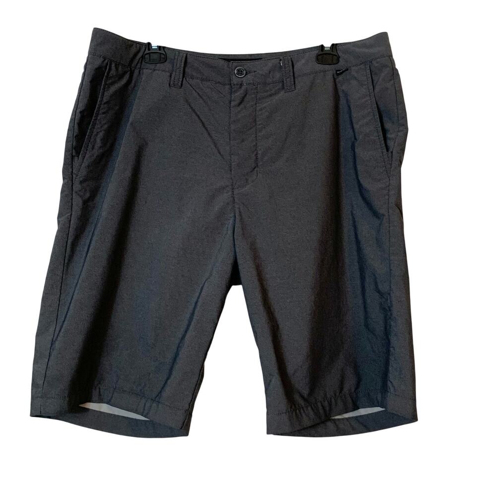 Travis Mathew Men's 36 Stretch Golf Performance Nylon Blend Shorts Charcoal Grey